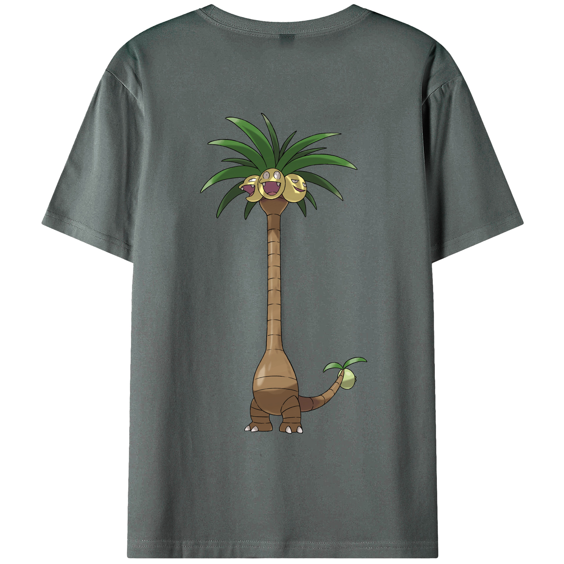 （画像用） ポケットモンスター Pokémon 綿100％ メンズ半袖Tシャツ（バックプリント） 通気性